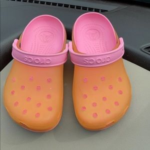 Girls crocs size J-2 .